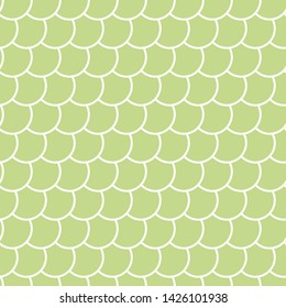 Mint green fish scales seamless pattern , fairy mermaid tail or scales of the dragon , vector illustration
