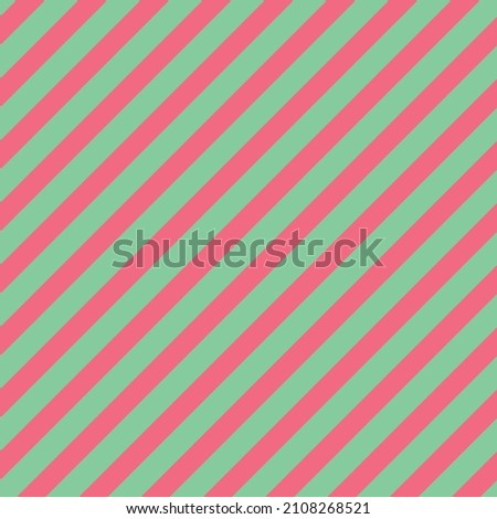 Mint green light pink diagonal stripes vector