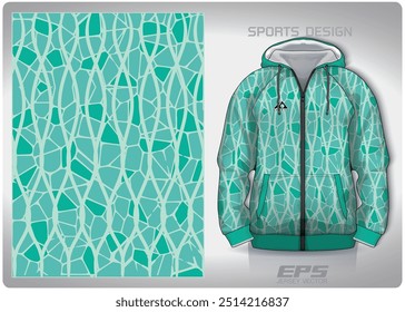 Diseño de patrón de piso de mármol verde menta, ilustración, fondo textil para camiseta deportiva, maqueta de camiseta de jersey de fútbol para club de fútbol