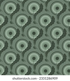 VECTOR TEXTURADO VERDE MINT DE FONDO INSEGURO CON BAILES DE BLOQUEO EN ESTILO ART NOUVEAU