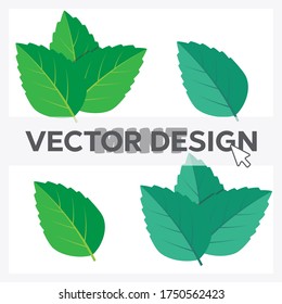 Minzgrüner Vektorgrafik-Set. Mini-Logo-Vektorgrafik