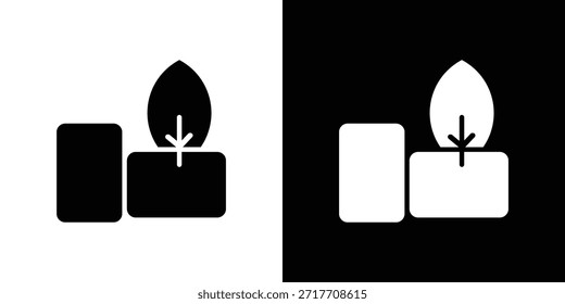 Pictograma de chiclete preto achatado. Para design gráfico e web.