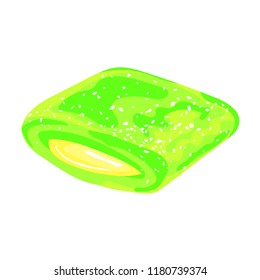 Mint gum icon. Cartoon of mint gum vector icon for web design isolated on white background