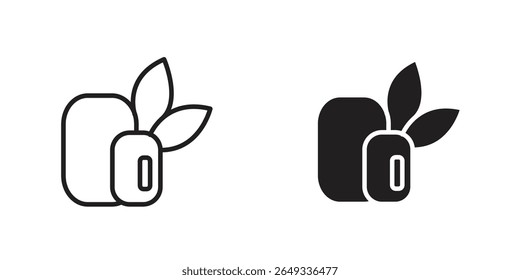 Ícone de chiclete de menta Design Illustrations. ícones da Web editáveis