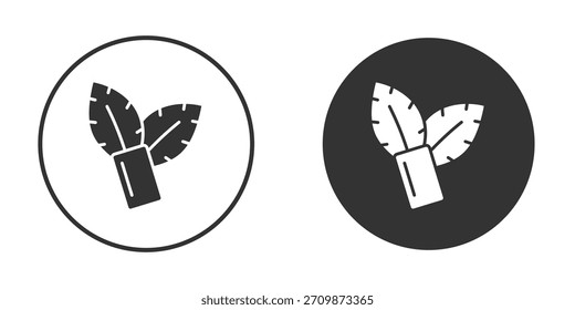Paquete de signos de icono de goma de menta. Símbolos de Vector para Diseños gráficos