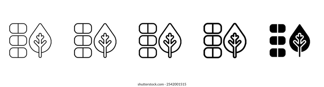 mint gum icon Simple outline illustration