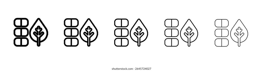 mint gum icon simple vector outline logo