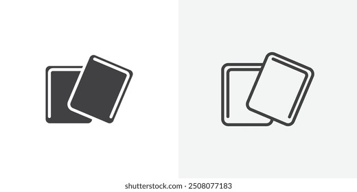 Mint gum icon in solid and outlined style