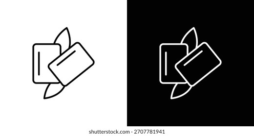 Icono de goma de menta. línea delgada para Web y móvil, estilo minimalista moderno