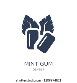 Mint gum icon. Trendy flat vector Mint gum icon on white background from Dentist collection, vector illustration can be use for web and mobile, eps10