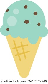 Mint ice cream simple icon