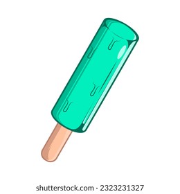 Mint Ice Cream Vector Design