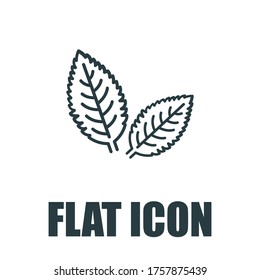 Mint Icon. Flat illustration isolated vector sign symbol