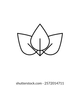 Mint icon in liner stroke style