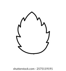 mint icon Simple outline illustration