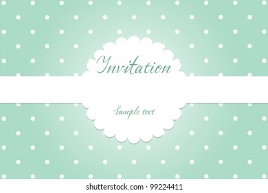 Mint Invitation Card