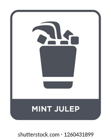 mint julep icon vector on white background, mint julep simple element illustration