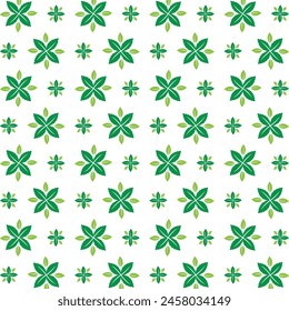 Mint leaf crafty trendy multicolor repeating pattern vector illustration background design