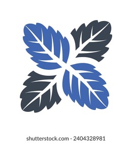 Mint Leaf Icon, Vector Graphics