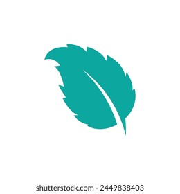 Mint leaf logo vector template symbol design