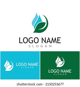 Minze hinterlässt flache Vektorfarbsymbol-Vorlagengrafik-Design