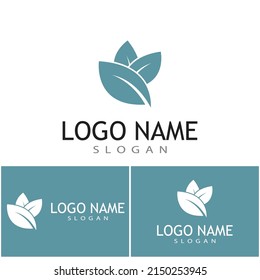 Mint deja un diseño de ilustración de icono de color de vector plano