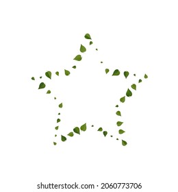 Mint Leaves Flying Vector White Background Illustration. Falling Greens Poster. Grassy Leaf Spring Design. Foliage Nature Template.