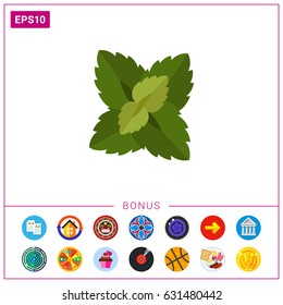 Mint leaves icon
