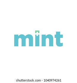 Mint Letter Vector Logo Icon Symbol Stock Vector (Royalty Free ...