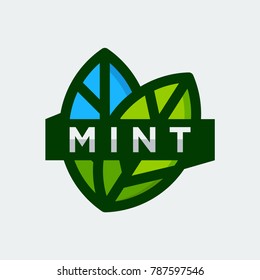 mint logo template vector illustration