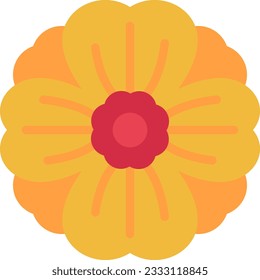 Mint Marigold Icon image. Suitable for mobile application.