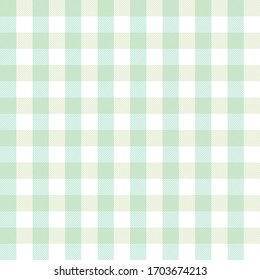 Mint pastel color Lumberjack plaid seamless pattern.Texture from rhombus/squares for-plaid,tablecloths, clothes, shirts, dresses, paper, bedding, blankets and other textile products.vector background.