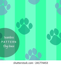 mint pattern of traces of dogs