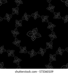 Mint peppermint fresh herb leaves plant hand drawn illustration. Sketch style. For traditional cuisine, medicine, treatment, cooking, gardening. Seamless pattern.