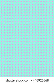 Mint and pink polka dot background