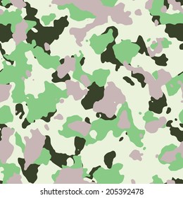 Mint and vanilla seamless camo pattern vector