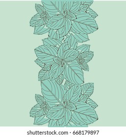 Mint. Vintage hand drawn sketch vector illustration.