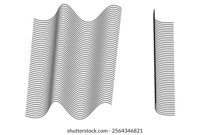 Mint and white abstract background with curve line wallpaper vector image for backdrop