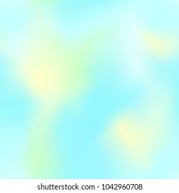 Mint yellow gradient mesh. Abstract square vector background. Soft color gradient seamless pattern. Pastel color palette. Seamless tile background. Blurry color abstraction. Blurred colorful swatch.