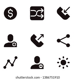 Mintab Glyph For IOS Icon set vector
