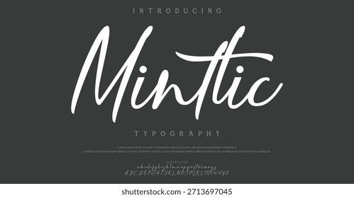Minttic is a fresh and playful script font made for modern branding and creative projects.