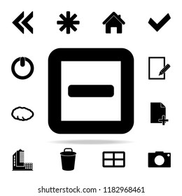 minus in the box icon. web icons universal set for web and mobile