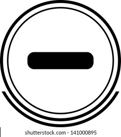 Minus button black