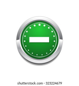 Minus Circular Vector Green Web Icon Button