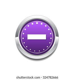 Minus Circular Vector Purple Web Icon Button