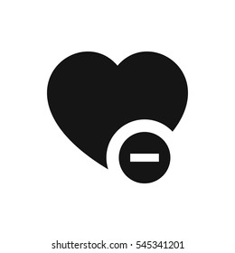 minus favorite icon illustration isolated vector sign symbol