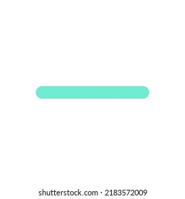 Minus flat color ui icon. Collapsing option. Interactive content. Clicking label. Minimization action. Simple filled element for mobile app. Colorful solid pictogram. Vector isolated RGB illustration