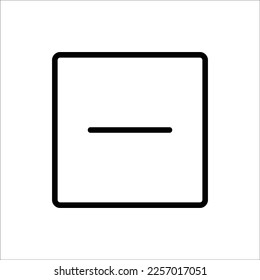 minus in flat design style