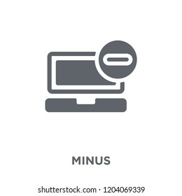 Minus icon. Minus design concept from  collection. Simple element vector illustration on white background.