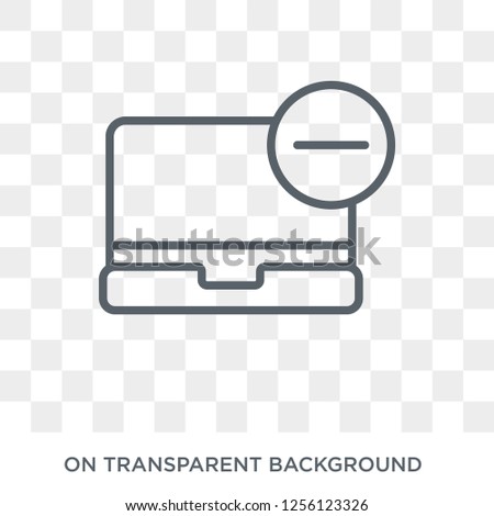 Minus icon. Minus design concept from  collection. Simple element vector illustration on transparent background.